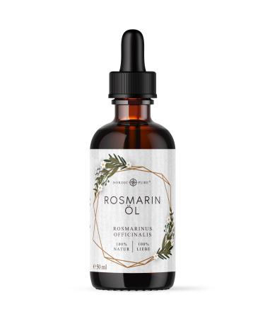 Rosemary oil from Nordic Pure 50ml - stimulated hair growth - hair oil against hair loss - 100% natural rosemary oil - rosemary oil hair