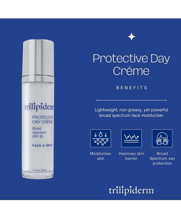 Trilipiderm Protective Day Cr me SPF 30 - Lightweight & Fast-Absorbing Sunscreen - Buy Online on GoSupps.com