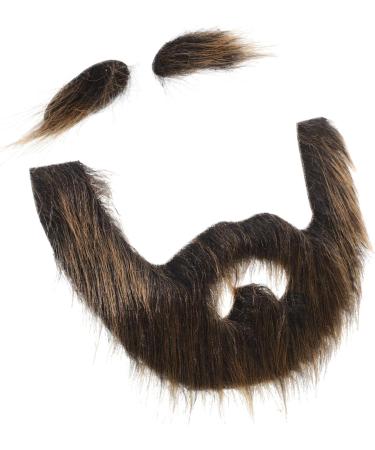 Healvian 5 Sets Beard Dress up DIY Fake Mustache False Mustache Pirate Cosplay Prop Self Adhesive Beard Plush 20.00X13.00X0.50CMx5pcs Multix5pcs - Buy Online on GoSupps.com