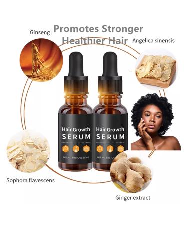 2pcs Allurium Hair Growth Serum for Black Women - Fast Natural Hair Growth | Anti Hair Loss, Nourish & Repair Damaged Hair - Buy Online on GoSupps.com