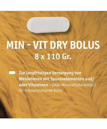 Vetmarkt24 Bolus - MIN - VIT Dry Bolus - Pack of 8 - Dry Cows - Buy Online on GoSupps.com