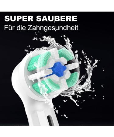 8 Series Compatible Oral-B iO Electric Toothbrush Heads - Powerful Cleaning 4 Black & 4 White Replacement Brushes - Buy Online on GoSupps.com