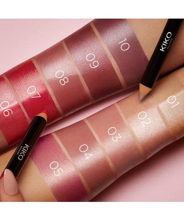 KIKO Milano Smart Fusion Creamy Lip Crayon 01 - On-the-Go Lip Color in Rose Nacre | Shop Now! - Buy Online on GoSupps.com