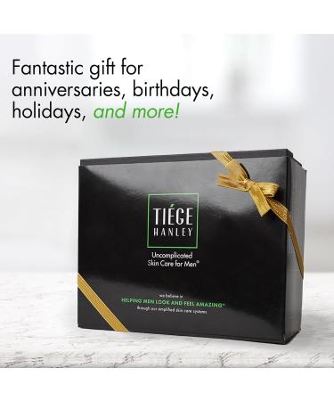 Shop Tiege Hanley Men's Skin Care Gift Box Set - Gold | Complete Skincare for Men - Face Wash Moisturizers Clay Mask & More - Buy Online on GoSupps.com