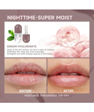 2 PCs Lip Plumper Set - Natural Makeup Lip Gloss & Serum for Fuller Hydrated Lips | Derol Lip Plumper - Buy Online on GoSupps.com