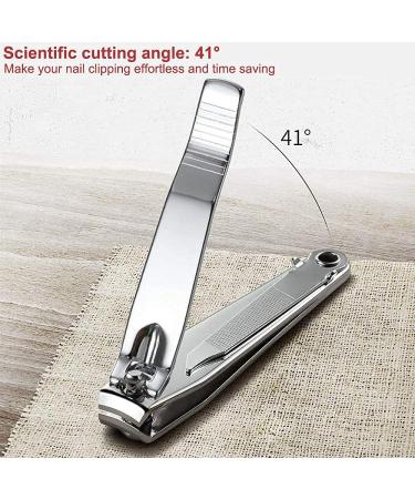 Nail Clipper Made with Heavy Duty Stainless Steel Suitable for Thick Fingernail Toenail Men Women (Silver 1 Pack) - Buy Online on GoSupps.com