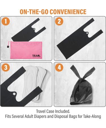 100 Black Opaque Feminine Disposal Tie Bags for Tampons, Pads & Liners - Sanitary & Discreet Trail Essentials (Black) - Buy Online on GoSupps.com