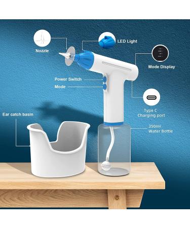 Pirzlqie Electric Ear Wax Removal Kit with LED Light | Safe & Effective Ear Irrigation System | 3 Water Pressure Modes | for Adults - Buy Online on GoSupps.com