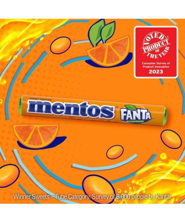  MENTOS Mentos Fanta Limited Edition Chewable Caramel - 20 x 38g (Total 760g) - Buy Online on GoSupps.com