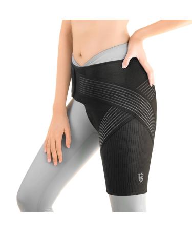 Vital Salveo Compression Recovery Hip Brace Hip Brace for Women and Men Supports Hip Pain Relief and Aids Hip Injury Recovery Designed for Support Comfort & Mobility (1PC) - X-Large