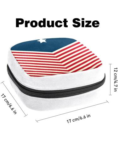 GIAPB Sanitary Napkin Storage Bag | Period & Tampon Holder | Makeup & Pad Pouch | Independence Day Color - Buy Online on GoSupps.com