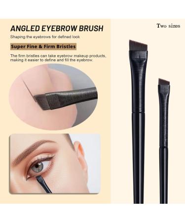 BS-MALL Extra Thin Eyebrow and Eyeliner Brushes - Pack of 2 - Buy Online on GoSupps.com