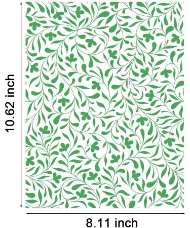 Alinacutle Reusable Self-Adhesive Silk Screen Printing Stencil - Vine Background for Wood/Fabric/Paper, 8.5 x 11 - Ideal for Home Decoration - Buy Online on GoSupps.com