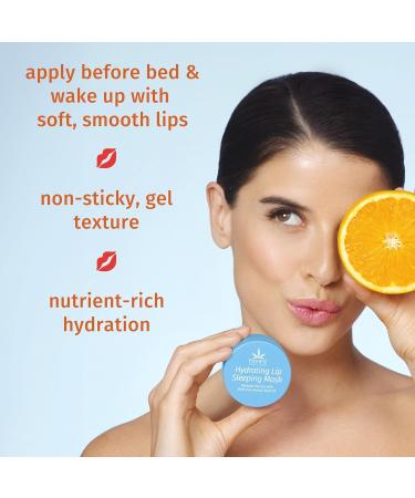 Hempz Hydrating Lip Sleeping Mask - Triple Moisture Fresh Citrus (.70 Oz.) | Overnight Hydrating Lip Balm with Triple Moisture SPF 15 Lip Balm Ultra Hydrating Lip Care for Men or Women .44 oz. - Buy Online on GoSupps.com