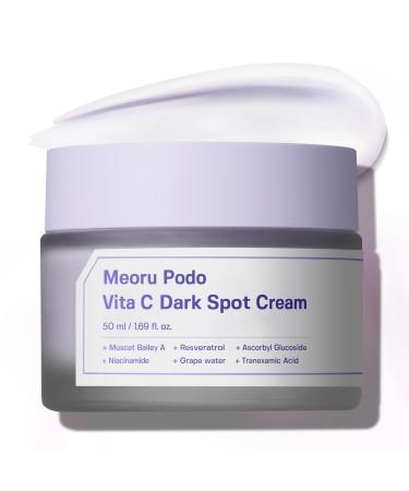 Meoru Podo Vita C Brightening Cream | Facial Moisturizer for Brightening Correcting blemishes Soothing | Vitamin C Niacinamide Hyaluronic Acid Cica | Korean Skincare