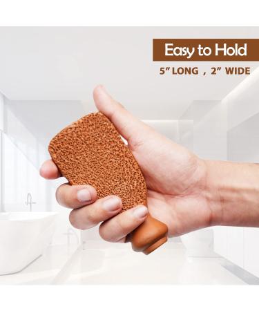 Love Natural Pumice Stone for Feet - 2-Sided Terra Cotta Exfoliating Scrubber for Callus Removal & Dead Skin Care - Buy Online on GoSupps.com