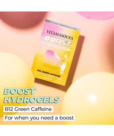 Vitamasques Energy Patches - Boostme Wellness Hydrogel B12 Vitamin Patches for Focus - 3-Pack Cruelty-Free & Gluten-Free - Buy Online on GoSupps.com