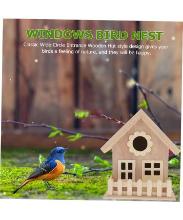 Exceart Wooden Birdhouses for Painting - DIY Bird Nest Kits - Handcrafted 14x13cm Bird Hut for Kids & Crafts - Buy Online on GoSupps.com