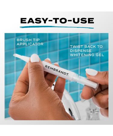 Rembrandt Teeth Whitening Gel Brush Deeply White 6% Hydrogen Peroxide Whitening Pen Tooth Whitening - Mint - 0.059 Oz - Buy Online on GoSupps.com