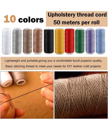 Tikjiua 59 Pcs Leather Sewing Kit - Heavy Duty Needles & Thread for Upholstery Repair - Large-Eye Stitching Needles for Carseat, Boots, Sofa - Buy Online on GoSupps.com