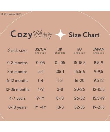 CozyWay Kids Non Slip Cotton Crew Socks - 12 Pairs, Anti Skid with Grips, Striped for Boys & Girls 3-5 Years - Buy Online on GoSupps.com