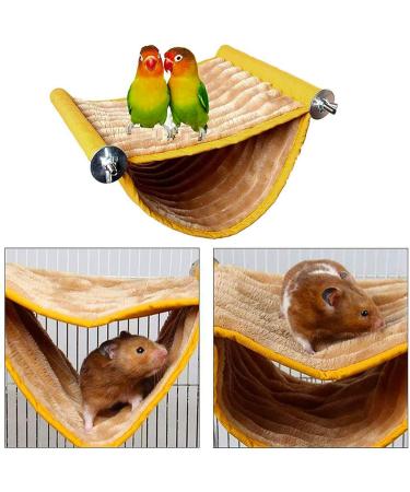 Double Layer Hamster Hammock House | Guinea Pig Bed Hideout | Hanging Swing Winter Warm Bed for Small Pets | Washable Nest for Mouse, Rat, Hamster | Cozy Hideaway for Playing and Sleeping - Buy Online on GoSupps.com