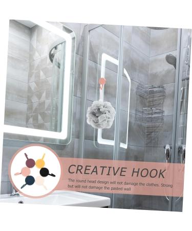 KONTONTY 30pcs Creative Hook Door Back Bag Storage Hooks Towel Hook Door Hooks Household Abs Wall Mount - Buy Online on GoSupps.com