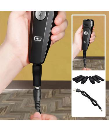 7PCS Black Electric Shaver Charger Kit - Versatile Charging Solution for Men's Shavers - Bathroom and Toilet Charging Cable Set - Buy Online on GoSupps.com