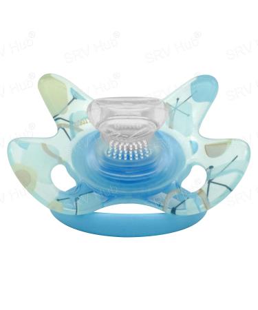 Nuby 985876 Geo Pacifier | Jaw-Friendly Silicone Teat | Multi-Coloured | International Shipping - Buy Online on GoSupps.com