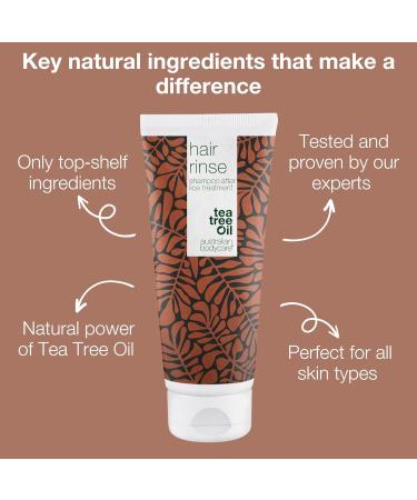 Tea Tree Oil Hair Rinse 200ml - Lice Treatment Shampoo | Get Rid of Lice | 100% Pure Tea Tree Oil - Buy Online on GoSupps.com
