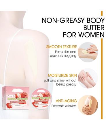 BAYUELSWU Body Glaze Body Butter Donut 3.5 oz Body Cream Leaves Skin Soft Magnesium Cream New Body Glaze Deeply Moisturizes Skin for Body (A Set) - Buy Online on GoSupps.com