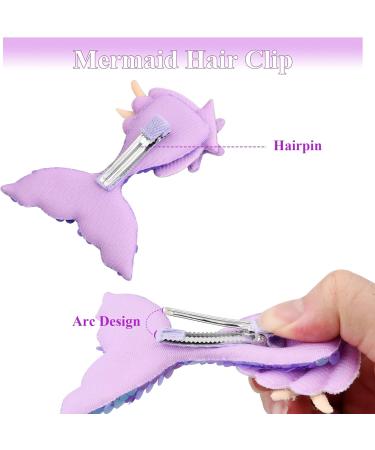 Girls Hair Clips Sparkly Mermaid Hair Clips Children Hairpin Cute BB Barrettes Hair Accessories Kids Hairpins Hair Clips Mermaid Bow Headband for Women Kids Baby Teenagers Girls Multicolor (A) - Buy Online on GoSupps.com