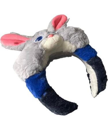 Judy Hopps Rabbit Zootopia Zootropolis Fluffy Alice Headband Padded Stuffed Faux Fur Fleece Lightweight Cosplay Party Head Band - Buy Online on GoSupps.com