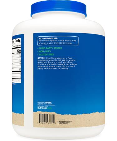 Nutricost Organic Rice Protein Powder (5 LB) - Gluten-Free GMO-Free (from Brown Rice) - Buy Online on GoSupps.com