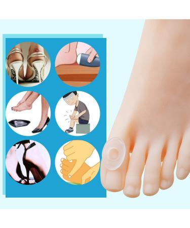 Mazlaz 36-Piece Transparent Silicone Callus Cushions | Waterproof Corn Pads Toe Protectors for Men and Women - Soft Sticky Toe Pads for Feet, Toes, Heels - Buy Online on GoSupps.com