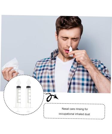Lurrose 2 Set Nasal Irrigation Device - Silica Gel Nose Cleaner for Effective Sinus Relief - Buy Online on GoSupps.com
