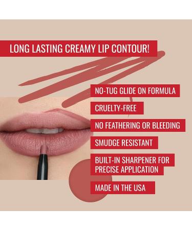 Runway Rogue Matte Dusty-Rose Lip Liner with Sharpener - Work It Babe - Buy Online on GoSupps.com