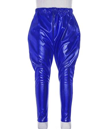 Aislor Kids Shiny Metallic Dance Harem Pant in Navy Blue - Size 9-10 Years - Buy Online on GoSupps.com