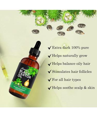 Jamaican Black Castor Oil 100% Pure Cold Pressed - Organic Hair Growth Eyelash & Eyebrow Enhancer Moisturizing Massage Oil 120ml | International Shipping - Buy Online on GoSupps.com