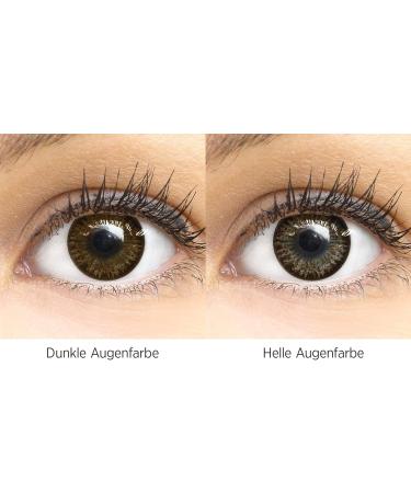 Choco Dark Brown Color Contact Lenses - Silicone Comfort Strong Coverage 1 Pair (2 Pieces) - GlamLens - Buy Online on GoSupps.com