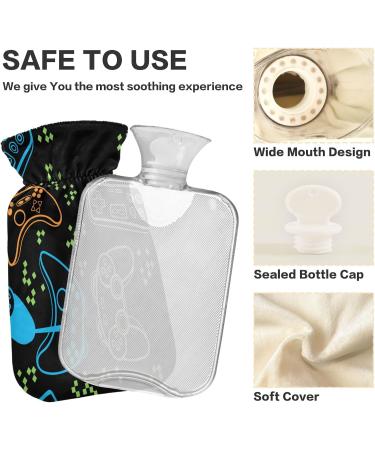 Light Pattern Joystick Hot Water Bottle 2L Pain Relief & Bed Warmer | Heat Bottles for Cramps & Comfort - Buy Online on GoSupps.com
