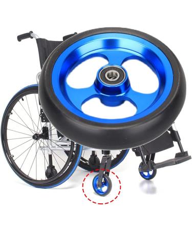 Wheelchair Front Wheel Wheelchair Replacement Wheel 5 inch Front Wheelchair Wheel Solid Wheels Aluminum Rim 8 Mm Bearing for Sports Wheelchair 1 Pair - Buy Online on GoSupps.com