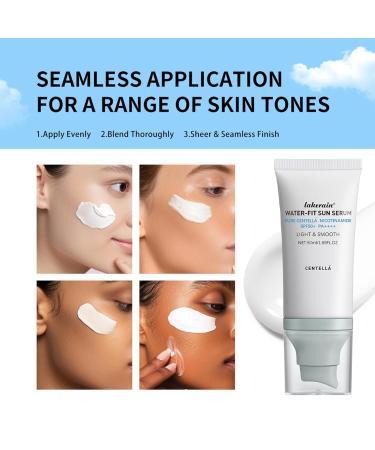 Centella Sunscreen SPF 50 - Hyalu Cica Water-Fit Serum for All Skin Types Long-Lasting Protection No White Cast - Shop Internationally - Buy Online on GoSupps.com