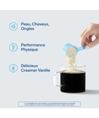 Vital Proteins Creamer Collagen Vanilla - Collagen Peptides - Skin Nails Hair - No Added Sugars Gluten Free Vanilla Flavor - 10g per serving - Box of 295g. - Buy Online on GoSupps.com