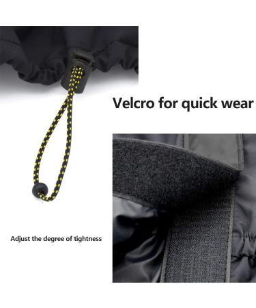 YMWALK Waterproof Hiking Leg Gaiters | Lightweight & Adjustable Snow Gaiters for Skiing Climbing & Hunting - Durable Black Leg Covers - Buy Online on GoSupps.com