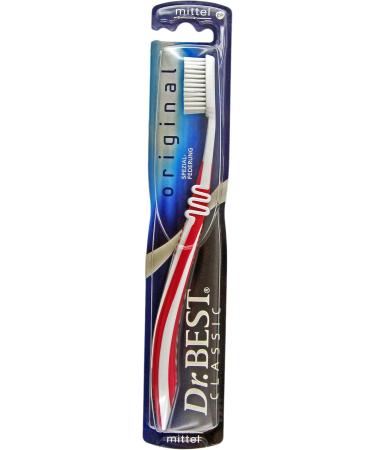 Dr. Best Original Classic Medium Toothbrush Set of 5 - Color-Sorted | International Shipping Available - Buy Online on GoSupps.com