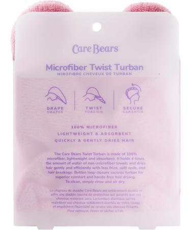 Care Bears Microfiber Hair Towel Wrap - Cheer Bear Quick Dry Turban for Wet Hair Lightweight & Absorbent - Pink | International Shipping Available - Buy Online on GoSupps.com