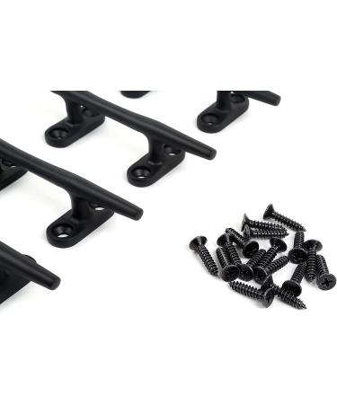 Mxeol 5 Black Stainless Steel Dock Cleats (4 Pack) - Black Coated with Screws - Buy Online on GoSupps.com