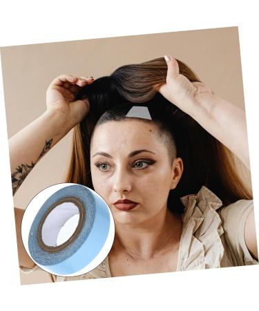 FOMIYES 1 Roll Wig Film Glue for Wigs Lace Wig Tape Bald Cap Adhesive Scalp Tape for Wigs Lace Wig Glue Tape for Lace Wigs Hair Glue for Lace Wigs Wig Adhesive Hair Tape Wig Lace Glue 4.70X4.70X1.30CM Blue - Buy Online on GoSupps.com