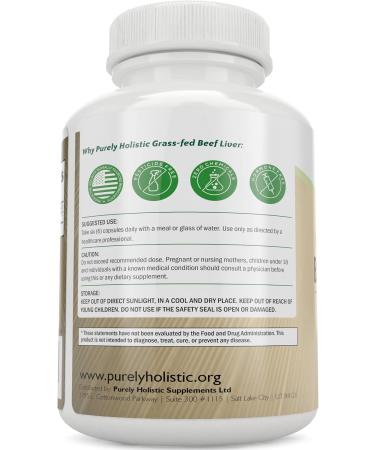 Grass Fed Beef Liver Capsules 4500mg - 270 Capsules, 750mg Each - Grassfed Desiccated Liver Supplement - Pasture Raised in Argentina Non GMO Hormone Free Source of Heme Iron CoQ10 Vitamins A & B12 - Buy Online on GoSupps.com